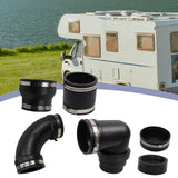 Maxbell RV and Camper Sewer Waste Plumbing Connection System Kit Sewer Hose Fittings