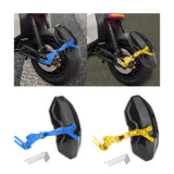 Maxbell Generic Motorcycle Rear Mudguard Alloy Simple Installation Splash Plate Blue