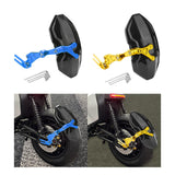 Maxbell Generic Motorcycle Rear Mudguard Alloy Simple Installation Splash Plate Blue