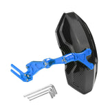 Maxbell Generic Motorcycle Rear Mudguard Alloy Simple Installation Splash Plate Blue