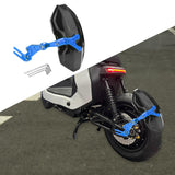 Maxbell Generic Motorcycle Rear Mudguard Alloy Simple Installation Splash Plate Blue