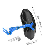 Maxbell Generic Motorcycle Rear Mudguard Alloy Simple Installation Splash Plate Blue