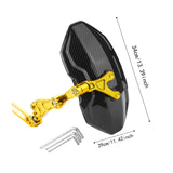 Maxbell Generic Motorcycle Rear Mudguard Alloy Simple Installation Splash Plate Gold