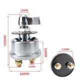 Maxbell Battery Disconnect Switch Battery Cut Off Switch for Boat Vehicle Truck Silver Handle