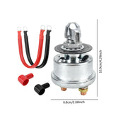 Maxbell Battery Disconnect Switch Battery Cut Off Switch for Boat Vehicle Truck Silver Handle