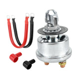 Maxbell Battery Disconnect Switch Battery Cut Off Switch for Boat Vehicle Truck Silver Handle