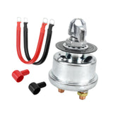 Maxbell Battery Disconnect Switch Battery Cut Off Switch for Boat Vehicle Truck Silver Handle