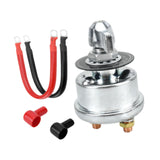 Maxbell Battery Disconnect Switch Battery Cut Off Switch for Boat Vehicle Truck Silver Handle