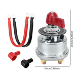 Maxbell Battery Disconnect Switch Battery Cut Off Switch for Boat Vehicle Truck Red Handle