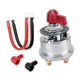 Maxbell Battery Disconnect Switch Battery Cut Off Switch for Boat Vehicle Truck Red Handle