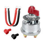 Maxbell Battery Disconnect Switch Battery Cut Off Switch for Boat Vehicle Truck Red Handle