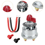 Maxbell Battery Disconnect Switch Battery Cut Off Switch for Boat Vehicle Truck Red Handle
