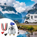 Maxbell Battery Disconnect Switch Battery Cut Off Switch for Boat Vehicle Truck Blue Handle
