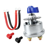 Maxbell Battery Disconnect Switch Battery Cut Off Switch for Boat Vehicle Truck Blue Handle