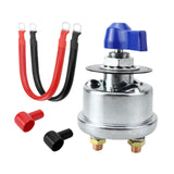 Maxbell Battery Disconnect Switch Battery Cut Off Switch for Boat Vehicle Truck Blue Handle