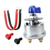 Maxbell Battery Disconnect Switch Battery Cut Off Switch for Boat Vehicle Truck Blue Handle