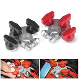 Maxbell 2Pcs Multi Connection Top Post Battery Terminals Stainless Steel Bolt