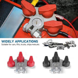 Maxbell 2Pcs Multi Connection Top Post Battery Terminals Stainless Steel Bolt