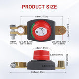 Maxbell Battery Disconnect Switch 12-48 V Power Off for Marine Vehicles ATV UTV Fixed terminal