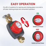 Maxbell Battery Disconnect Switch 12-48 V Power Off for Marine Vehicles ATV UTV Fixed terminal