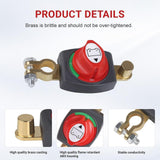 Maxbell Battery Disconnect Switch 12-48 V Power Off for Marine Vehicles ATV UTV Fixed terminal