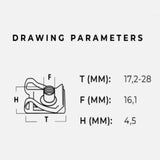 Maxbell 10 Pieces Brake Line Clips Universal Brake Hose Bracket for Audi Trucks
