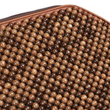 Maxbell Bead Seat Cushion Versatile Car Interior Accessory for SUV Office Chair Brown