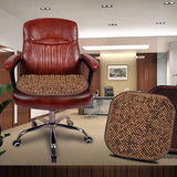 Maxbell Bead Seat Cushion Versatile Car Interior Accessory for SUV Office Chair Brown