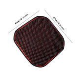 Maxbell Bead Seat Cushion Versatile Car Interior Accessory for SUV Office Chair Red Brown