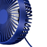 Maxbell USB Car Fan Backseat Portable Headrest Mount 12V 24V for Truck Home Van Blue