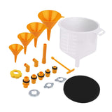 Maxbell 19x Generic Leakproof Coolant Funnel Set Vehicle Sturdy Radiator Bleeder Set
