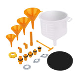 Maxbell 19x Generic Leakproof Coolant Funnel Set Vehicle Sturdy Radiator Bleeder Set