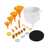 Maxbell 19x Generic Leakproof Coolant Funnel Set Vehicle Sturdy Radiator Bleeder Set