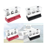 Maxbell Bus Bar Terminal Block Trailer RV Easy Installation Car Accessories 48V 600A Red