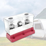 Maxbell Bus Bar Terminal Block Trailer RV Easy Installation Car Accessories 48V 600A Red