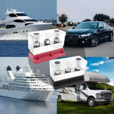 Maxbell Bus Bar Terminal Block Trailer RV Easy Installation Car Accessories 48V 600A Black