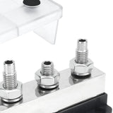 Maxbell Bus Bar Terminal Block Trailer RV Easy Installation Car Accessories 48V 600A Black