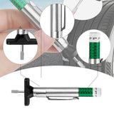 Maxbell Car Tire Tread Depth Gauge Sturdy with Clear Reading Tyre Tread Depth Gauge
