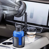 Maxbell Generic Car Cup Holder with Fan Car Interior Fan Car Accessory USB Car Fan