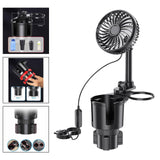 Maxbell Generic Car Cup Holder with Fan Car Interior Fan Car Accessory USB Car Fan