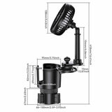 Maxbell Generic Car Cup Holder with Fan Car Interior Fan Car Accessory USB Car Fan