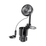 Maxbell Generic Car Cup Holder with Fan Car Interior Fan Car Accessory USB Car Fan