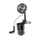 Maxbell Generic Car Cup Holder with Fan Car Interior Fan Car Accessory USB Car Fan