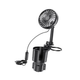 Maxbell Generic Car Cup Holder with Fan Car Interior Fan Car Accessory USB Car Fan