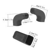 Maxbell 2x Front Tow Hooks Covers Easy Installation Hitch Covers for Jeep 07-23 Black