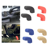 Maxbell 2x Front Tow Hooks Covers Easy Installation Hitch Covers for Jeep 07-23 Black