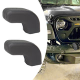 Maxbell 2x Front Tow Hooks Covers Easy Installation Hitch Covers for Jeep 07-23 Black