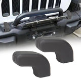 Maxbell 2x Front Tow Hooks Covers Easy Installation Hitch Covers for Jeep 07-23 Black