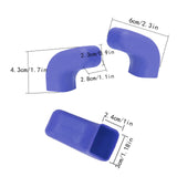 Maxbell 2x Front Tow Hooks Covers Easy Installation Hitch Covers for Jeep 07-23 Blue