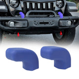 Maxbell 2x Front Tow Hooks Covers Easy Installation Hitch Covers for Jeep 07-23 Blue